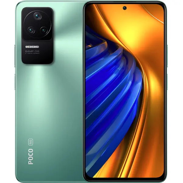 POCO Telefon mobil Xiaomi Poco F4, Dual SIM, 128GB, 6GB RAM, 5G, Verde