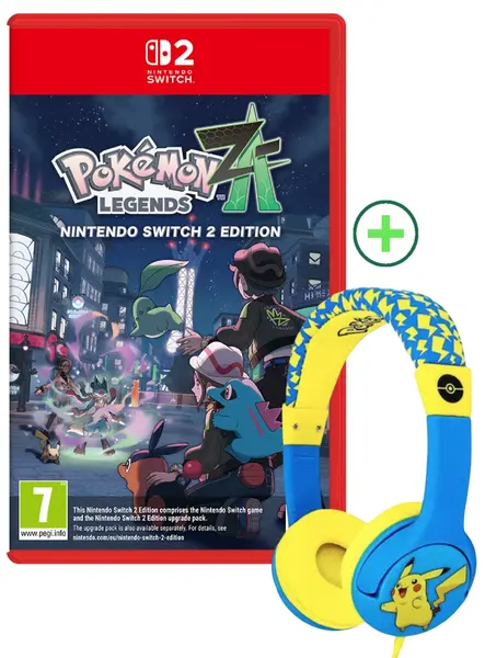 Pokemon Legends Z A + Pokemon Pikachu Children's Headphones NSW2