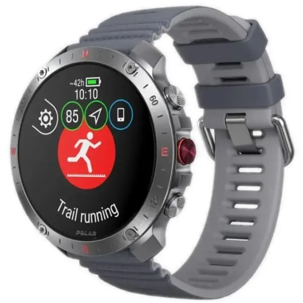 Polar Ceas inteligent Polar Grit X2 Pro, 1,39 inch, AMOLED, Gri-Argintiu, Masura S-L