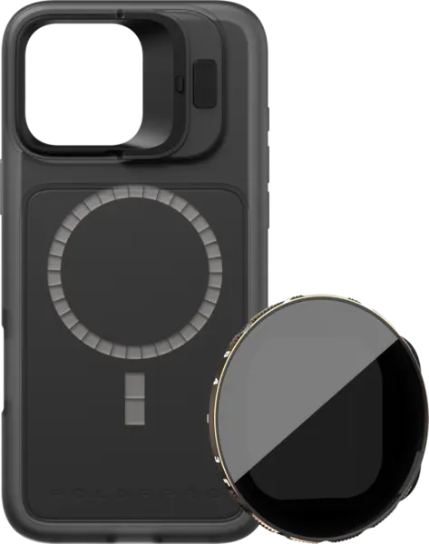 PolarPro Kit - LiteChaser iPhone 16 Pro Max Base Case Black + VND 3-5 Filter