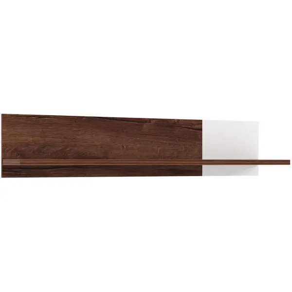 Poliță De Perete 120/25/23 cm, alb, culoare lemn stejar