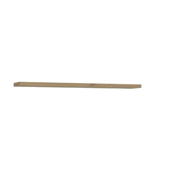 Poliță De Perete 140/3,8/25 cm, culoare lemn stejar, nisipiu