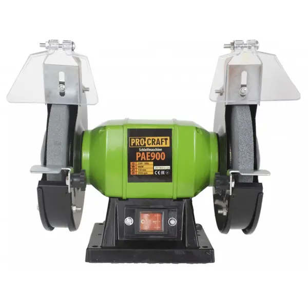 Polizor de banc PROCRAFT PAE900, 200W, 2950rpm + 2 Discuri de granulatie diferita