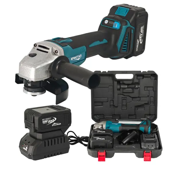 Polizor Unghiular pe Acumulator DDT-CRISTAL , 24V 4Ah, Motor Brushless, 820W, 8500 rot min