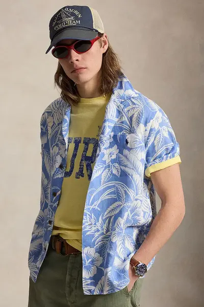 Polo Ralph Lauren Cămașă Bărbați din in