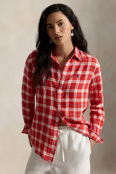 Polo Ralph Lauren cămașă femei din in