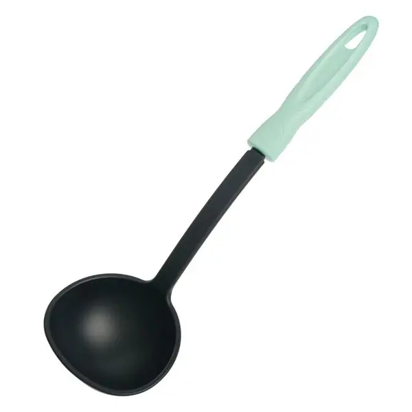 Polonic pentru supa,plastic,verde,30 cm
