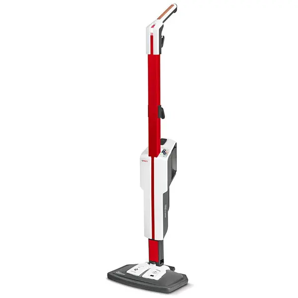 POLTI Mop cu Abur Polti Vaporetto SV650 Style 2 in 1, 1500 W, Abur Reglabil, Maner Pluta, 19 Accesorii, Autonomie Nelimitata, Alb-Rosu