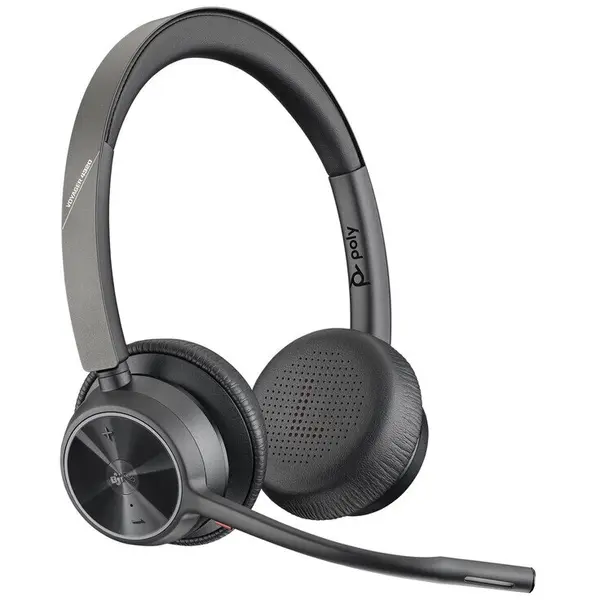 POLY Casti Call Center Poly Voyager 4320 UC, USB-A, stand de incarcare, Bluetooth Negru