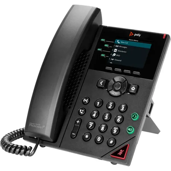 POLY Telefon IP POLY VVX 250 4-LINE, Ecran color 2.8 inch, PoE, Gigabit Ethernet