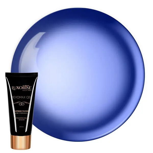 Polygel GlassStyle - REVOMAX GEL LUXORISE Blue Monday, 15ml