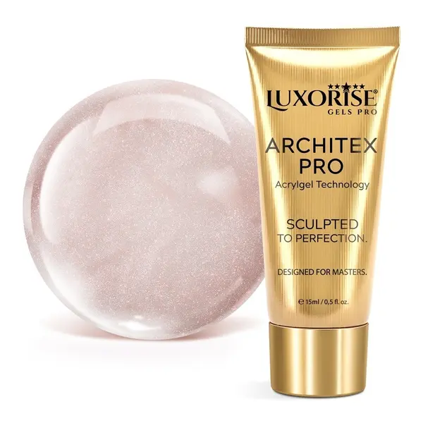 Polygel LUXORISE ARCHITEX PRO - Divine Sheen Collection, Champagne Pearl, 15ml