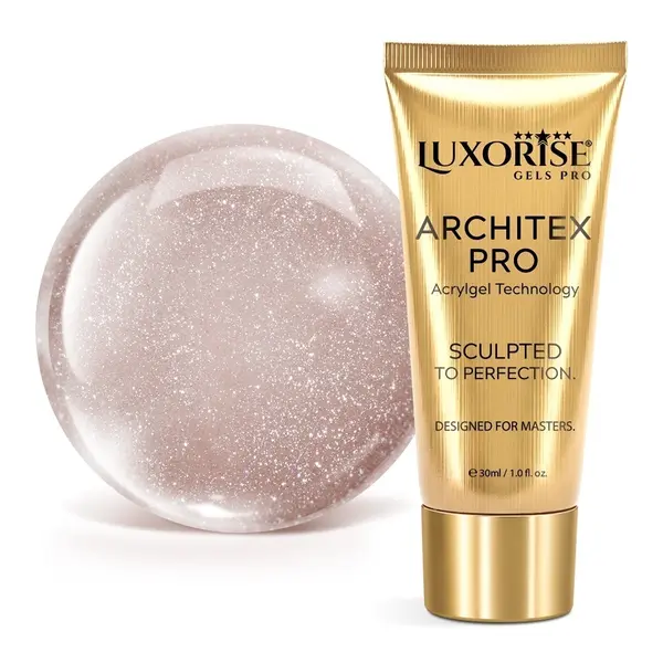 Polygel LUXORISE ARCHITEX PRO - Divine Sheen Collection, Goddess Effect, 30ml