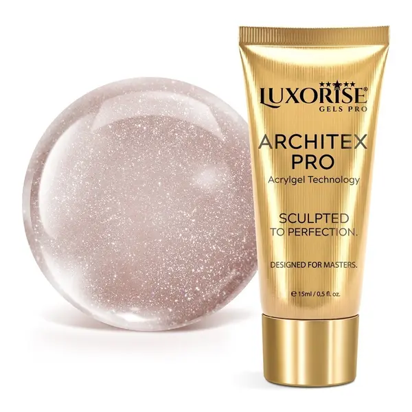 Polygel LUXORISE ARCHITEX PRO - Divine Sheen Collection, Goddess Effect, 15ml