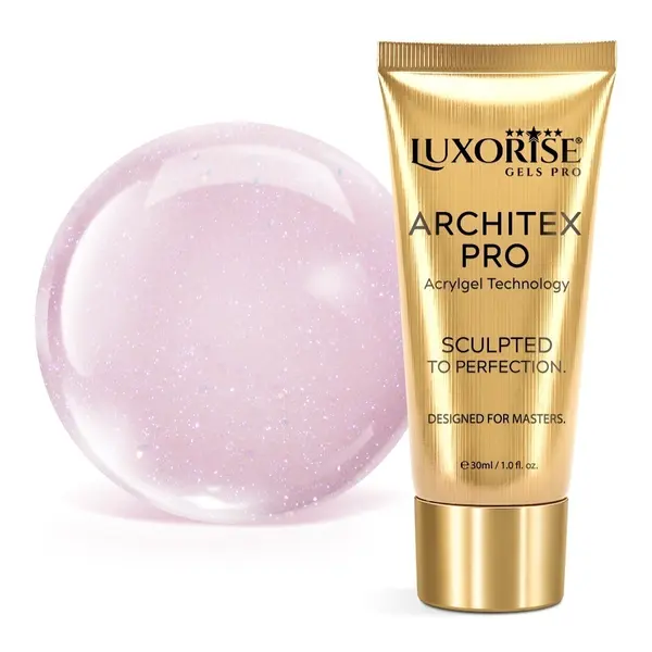 Polygel LUXORISE ARCHITEX PRO - Intense Elegance Collection, Rose Éclat, 30ml