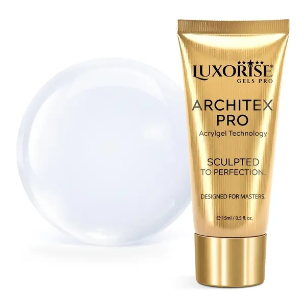 Polygel LUXORISE ARCHITEX PRO - Pure Perfection Collection, Milky White, 15ml