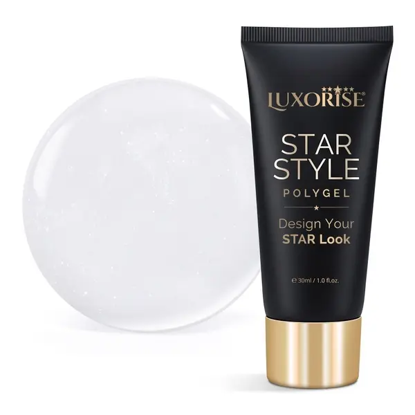 Polygel LUXORISE STAR STYLE - STAR ICON Collection, Pure Ivory, 30ml
