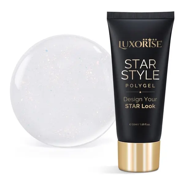 Polygel LUXORISE STAR STYLE - STAR ICON Collection, Pure Pearl, 50ml