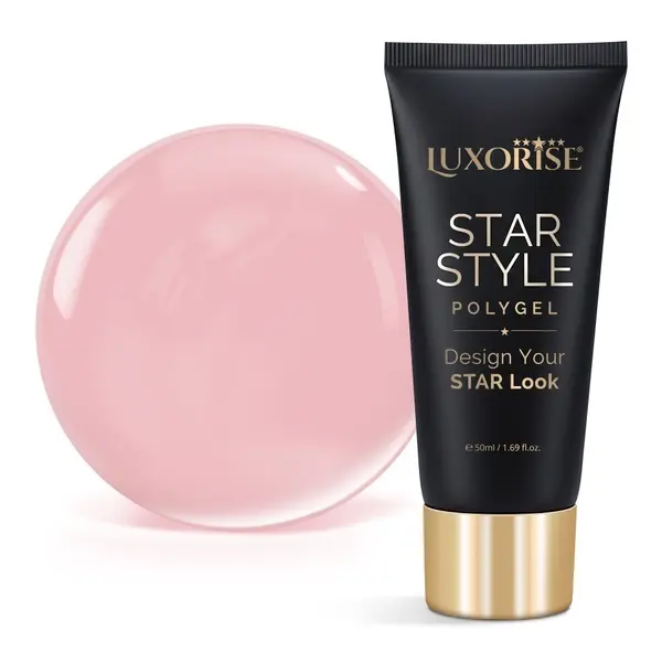Polygel LUXORISE STAR STYLE - STAR NUDE Collection, Nude Kiss, 50ml