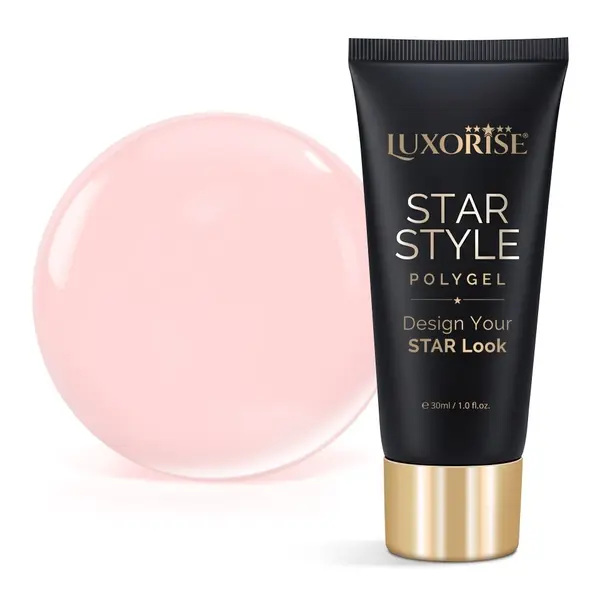 Polygel LUXORISE STAR STYLE - STAR NUDE Collection, Soft Nude, 30ml