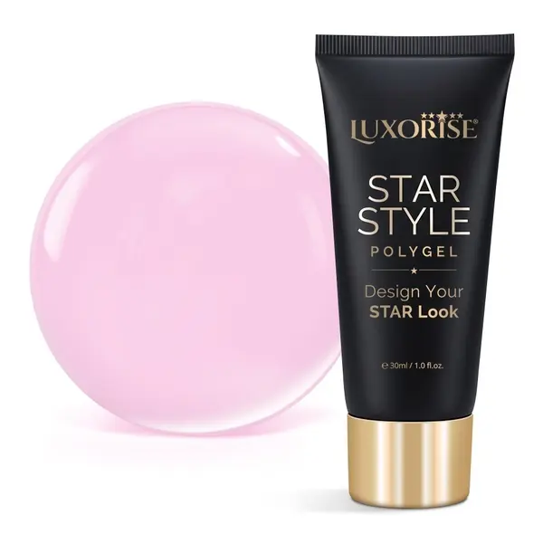 Polygel LUXORISE STAR STYLE - STAR PINK Collection, Blush Debut, 30ml