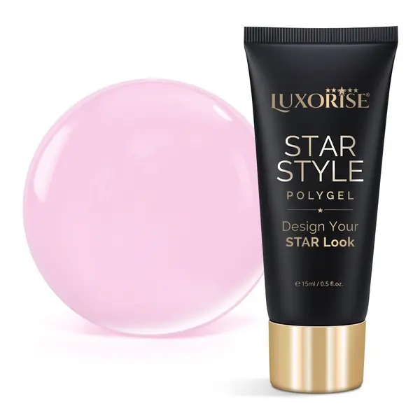 Polygel LUXORISE STAR STYLE - STAR PINK Collection, Blush Debut, 15ml