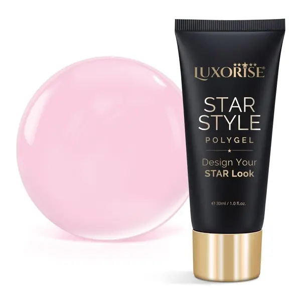 Polygel LUXORISE STAR STYLE - STAR PINK Collection, First Applause, 30ml