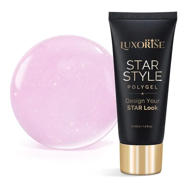 Polygel LUXORISE STAR STYLE - STAR PINK Collection, Sheer Bloom, 30ml