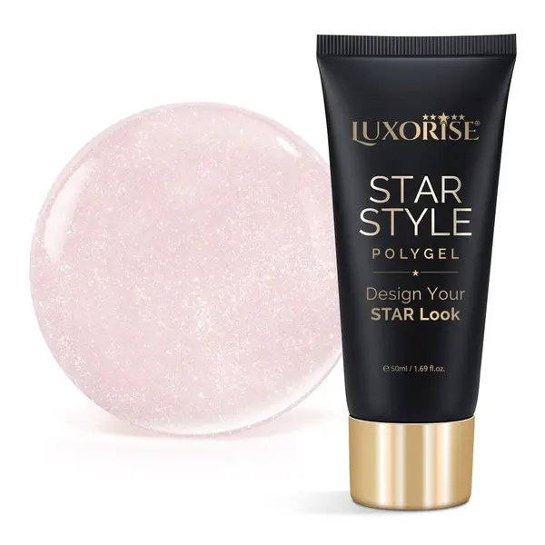Polygel LUXORISE STAR STYLE - STAR SIGNATURE Collection, Exquisite Nude, 50ml