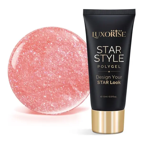 Polygel LUXORISE STAR STYLE - STAR VIBE Collection, Firelight Fame, 15ml