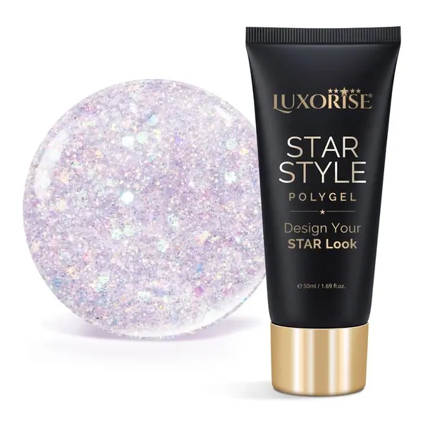 Polygel LUXORISE STAR STYLE - STAR VIBE Collection, Holo Star, 50ml