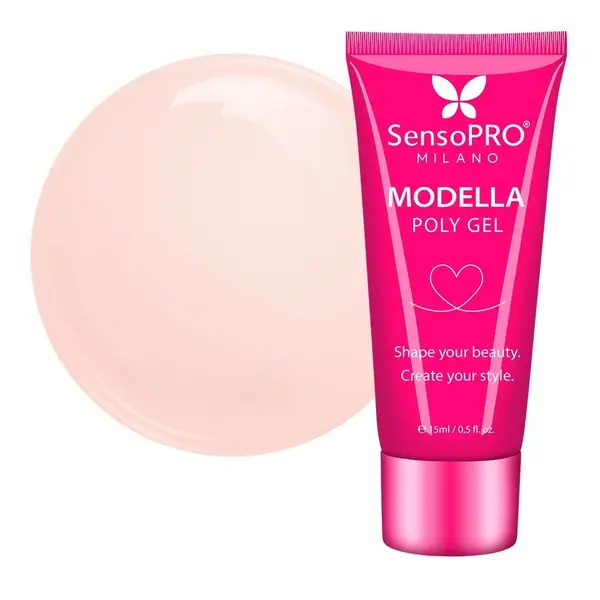 Polygel MODELLA SensoPRO Milano - Apricot Haze, 15ml