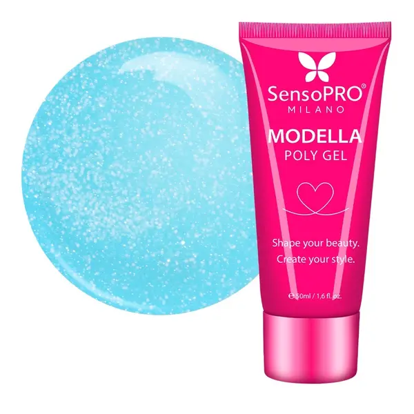 Polygel MODELLA SensoPRO Milano - Aqua Mirage, 50ml