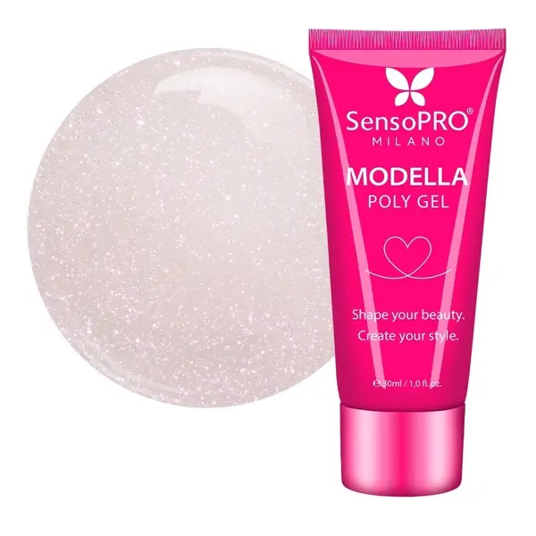 Polygel MODELLA SensoPRO Milano - Blush Pearl, 30ml