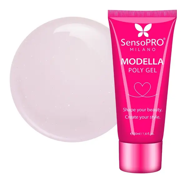 Polygel MODELLA SensoPRO Milano - Crystal Blush, 50ml