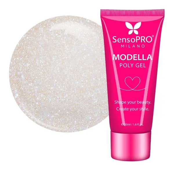 Polygel MODELLA SensoPRO Milano - Crystal Haze, 50ml