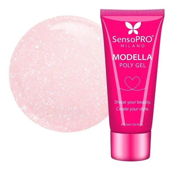 Polygel MODELLA SensoPRO Milano - Fairy Frost, 15ml