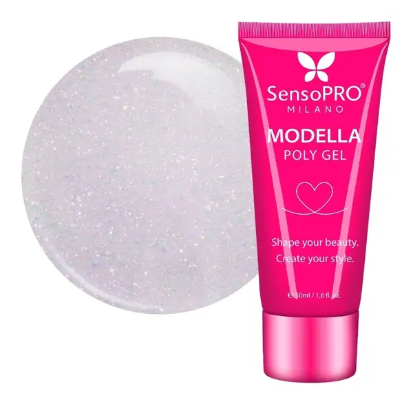 Polygel MODELLA SensoPRO Milano - Mauve Diamond, 50ml