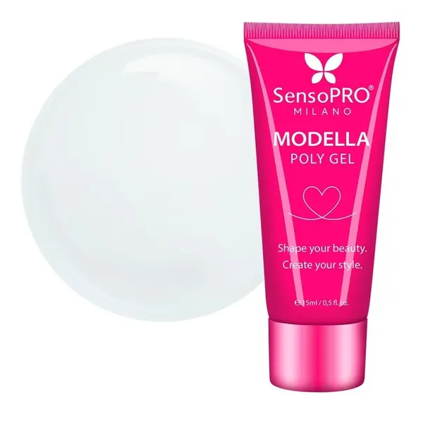 Polygel MODELLA SensoPRO Milano - Milky White, 15ml
