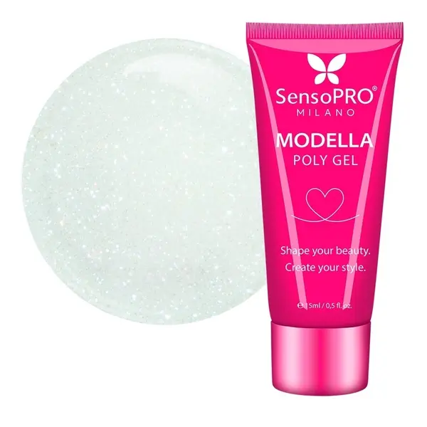 Polygel MODELLA SensoPRO Milano - Mint Mirage, 15ml