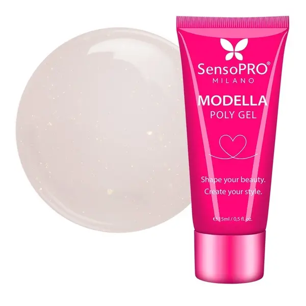 Polygel MODELLA SensoPRO Milano - Nude Mirage, 15ml