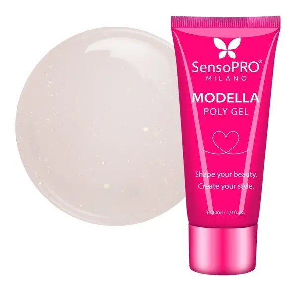 Polygel MODELLA SensoPRO Milano - Nude Mirage, 30ml