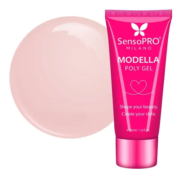 Polygel MODELLA SensoPRO Milano - Peach Nude, 50ml