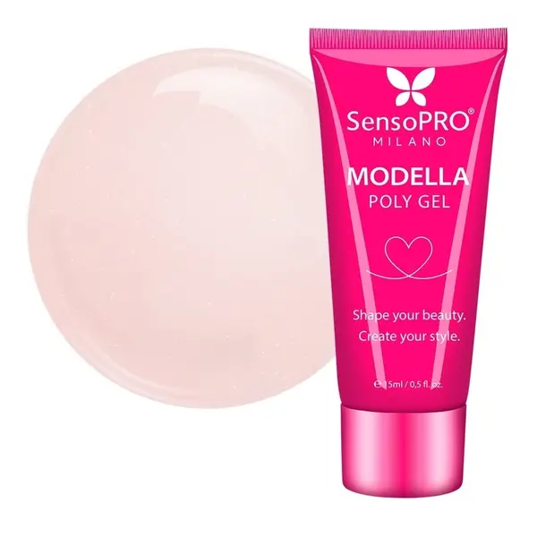 Polygel MODELLA SensoPRO Milano - Peach Veil, 15ml