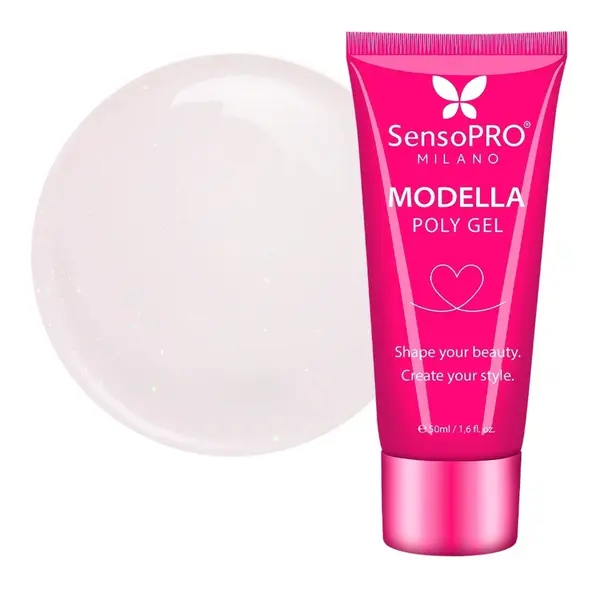 Polygel MODELLA SensoPRO Milano - Pearl Rosé, 50ml