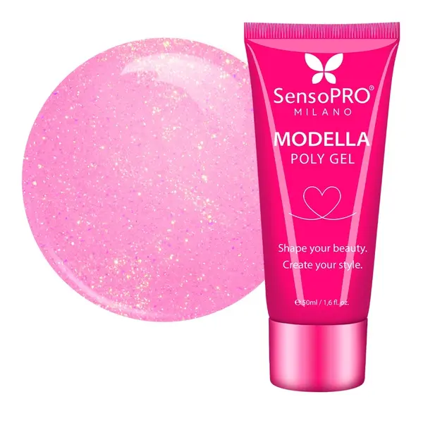 Polygel MODELLA SensoPRO Milano - Pink Bloom, 50ml