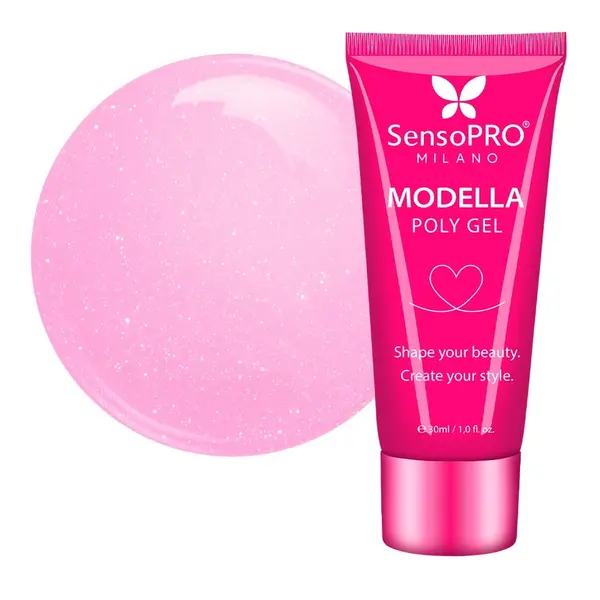 Polygel MODELLA SensoPRO Milano - Pink Sheen, 30ml