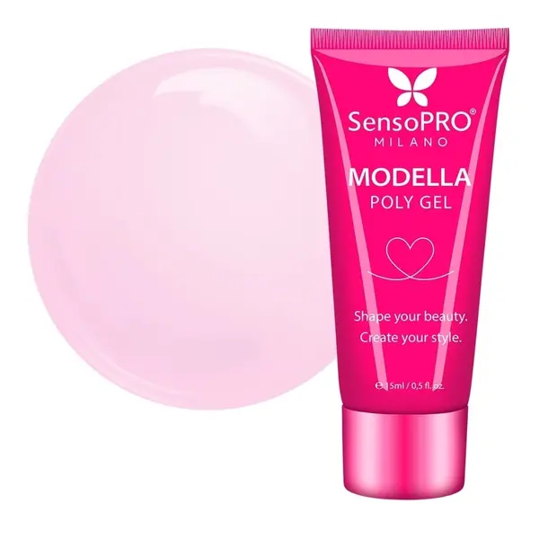 Polygel MODELLA SensoPRO Milano - Rose Mauve, 15ml