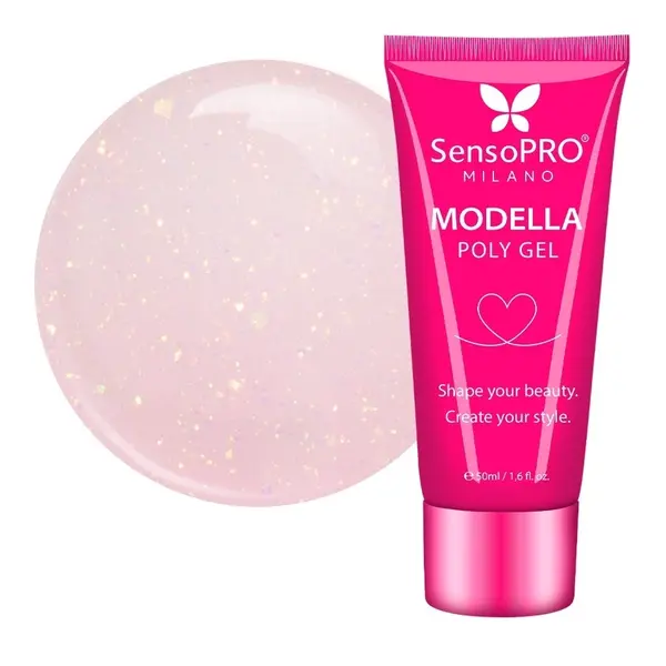 Polygel MODELLA SensoPRO Milano - Rosé Veil, 50ml