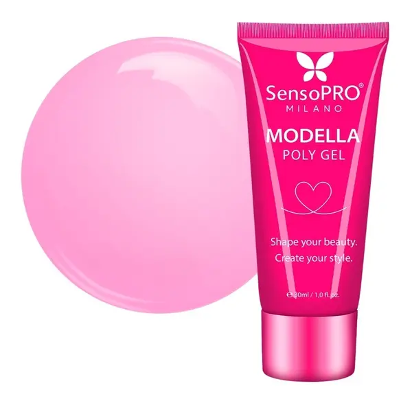 Polygel MODELLA SensoPRO Milano - Soft Pink, 30ml